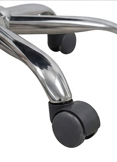 Detail Shot – Chrome Base & Casters